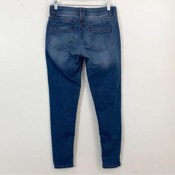 Democracy Womens Ab Technology Jeans Size 4 Medium Wash Skinny Mid Rise - Picture 5 of 8